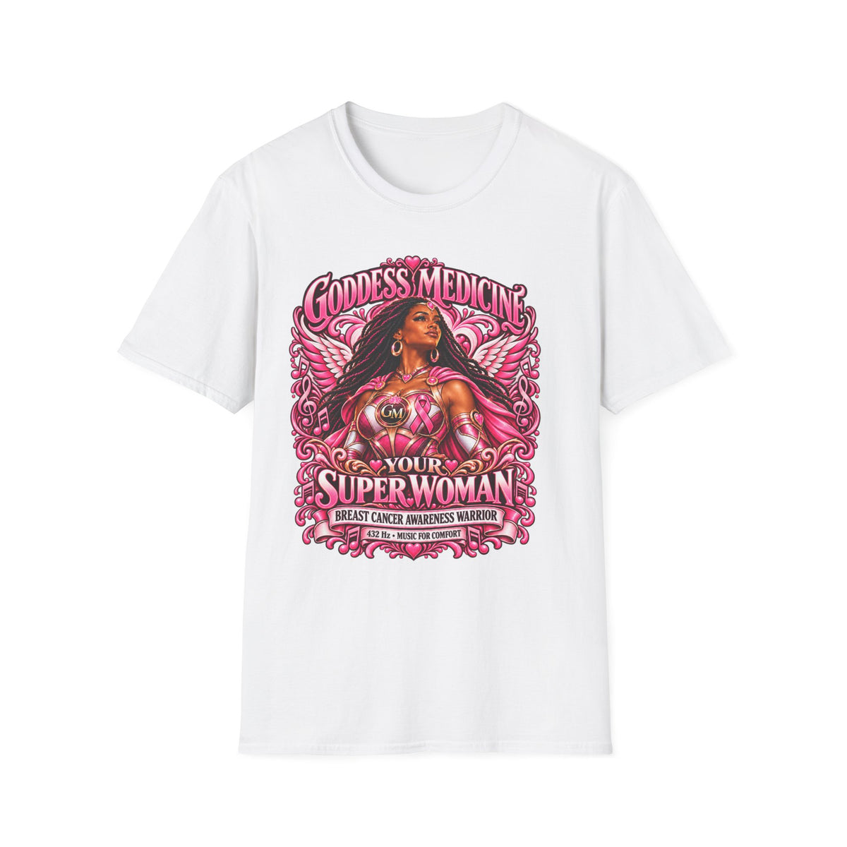 T-Shirt — "Your Super Woman" Breast cancer Black Woman Graphic Tee