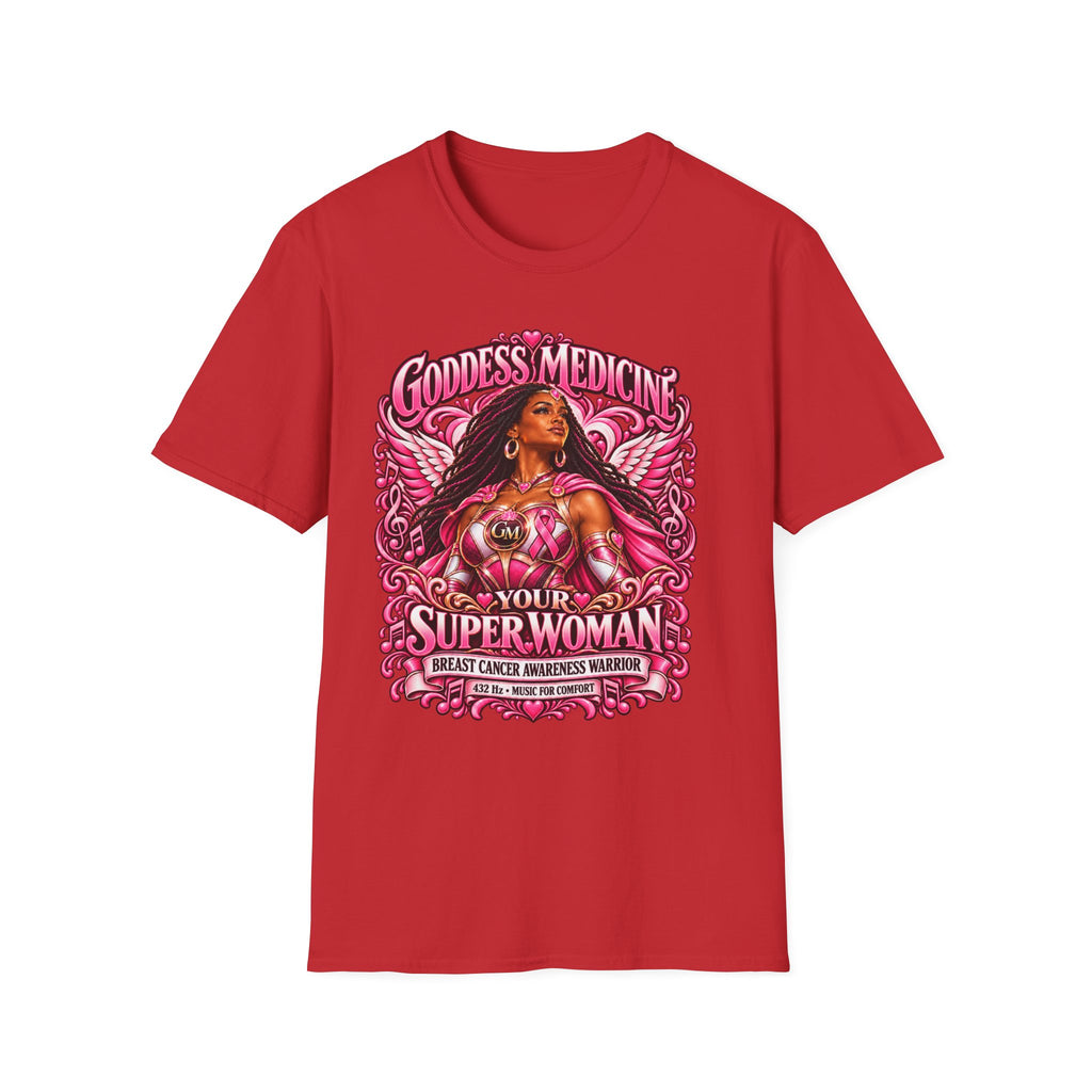 T-Shirt — "Your Super Woman" Breast cancer Black Woman Graphic Tee