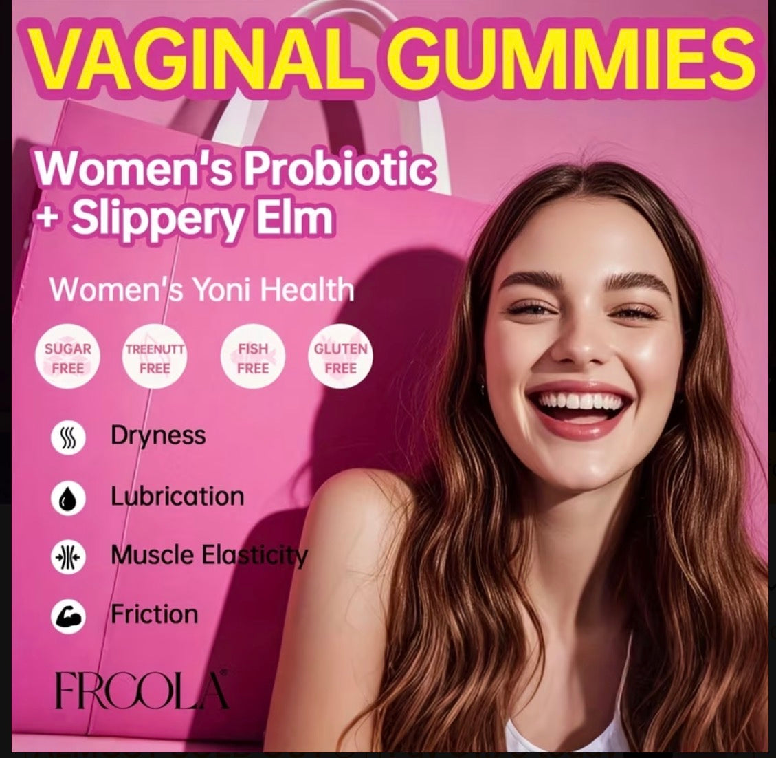FROOLA Peach Strawberry Women's Probiotic Gummies — 60 Count