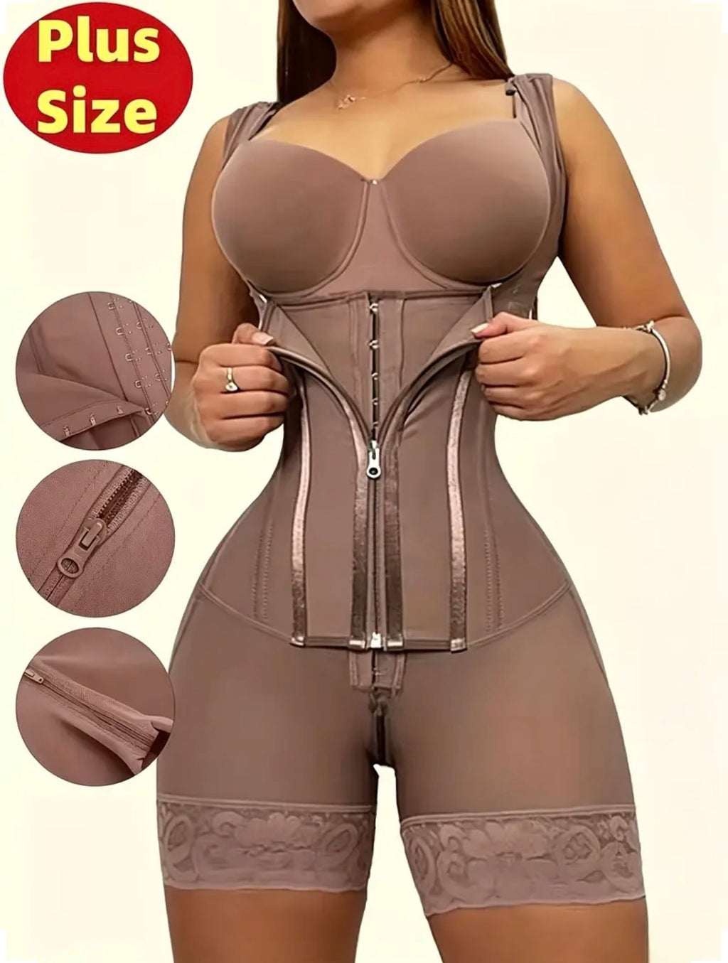 Rose Golden Plus-Size Full-Body Shapewear