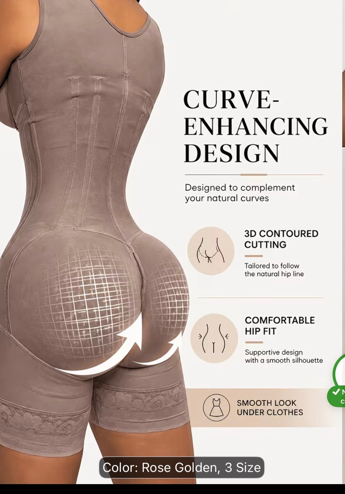 Rose Golden Plus-Size Full-Body Shapewear