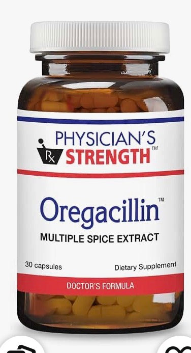 Physician’s Strength Oregacillin 30 Capsules package photograph