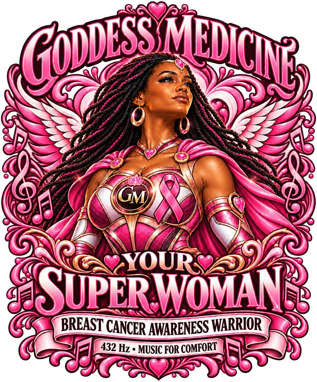 Your Super Woman Breast Cancer Awareness Warrior artwork, draft bundle preview